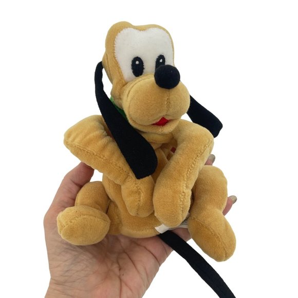 0666A- Disney Pluto Mini Beanbag Plush Toy Vintage 1990s 7” long - Picture 17 of 17